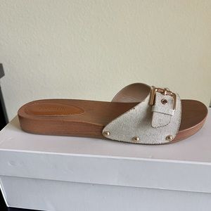 NEW - JustFab, 6.5, tan flat